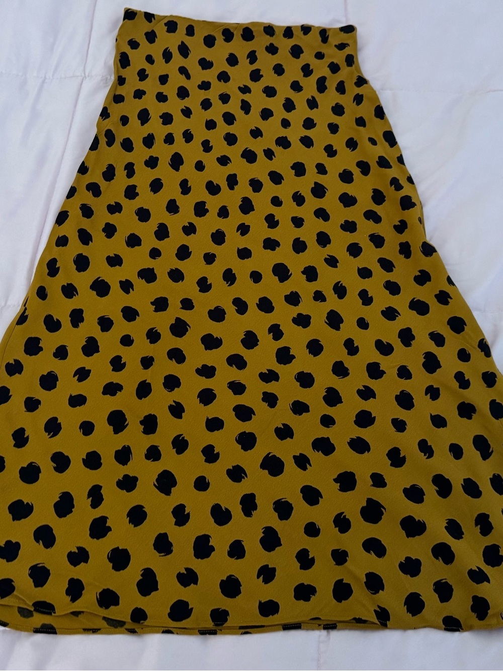 Madewell leopard Midi Slip Skirt in painted Spots, size 00 animal print preppy - Picture 6 of 13